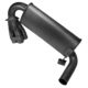 So. Cal. Classic VW Parts - Tri-Mil Bobcat Collector, 1-1/2" Dia. U Bend with Quiet-Pak, Satin Black Ceramic Coated