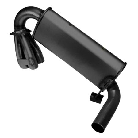 So. Cal. Classic VW Parts - Tri-Mil Bobcat Collector, 1-5/8″ Dia. U Bend with Quiet-Pak, Satin Black Ceramic Coated