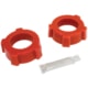 So. Cal. Classic VW Parts Bugpack Spring Plate Red Urethane Knobby Bushings, 1-7/8” I.D.