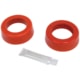 So. Cal. Classic VW Parts Bugpack Spring Plate Round Red Urethane Bushings, 1-7/8” I.D., fits '69-'79 IRS