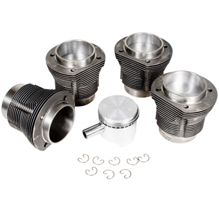 Juego De Pistón Y Cilindro EMPI 77mm X 64 Mm Para Motor 40HP 1200cc Tipo 1 (Escarabajo, Baja, Bus)