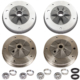 So. Cal. Classic VW Parts Brake Drum Kit with Wide 5-Lug VW Pattern - 5 x 205mm Italian Drums, fits '66-'67 Bug & '66 Ghia