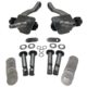 So. Cal. Imports Classic VW Parts - Dropped Drum Brake Spindle Assemblies with German King & Link Pins, fits 1949-1965 Bug & Ghia