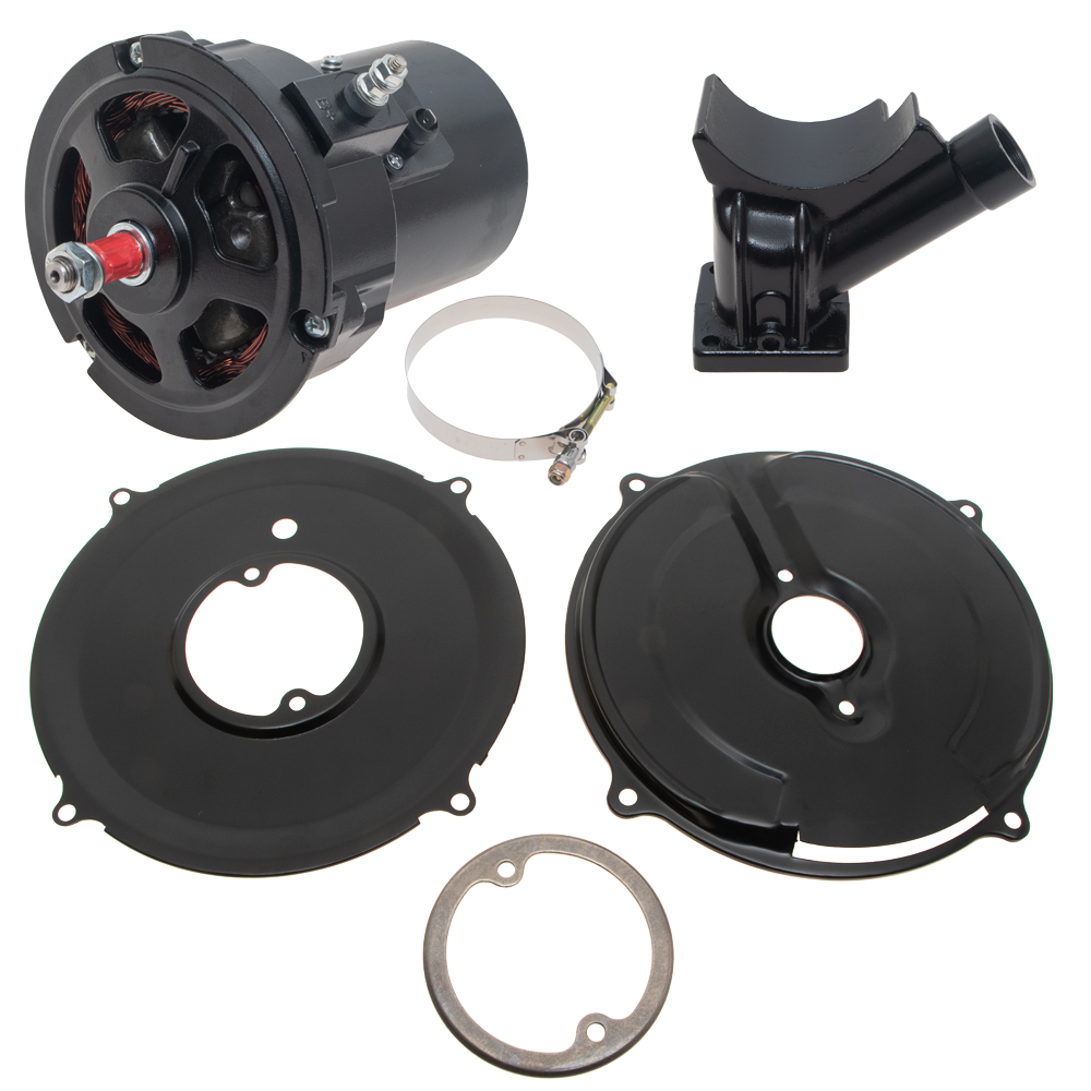 60 Amp Alternator Kit, Internal Voltage Regulator, Black Finish ...