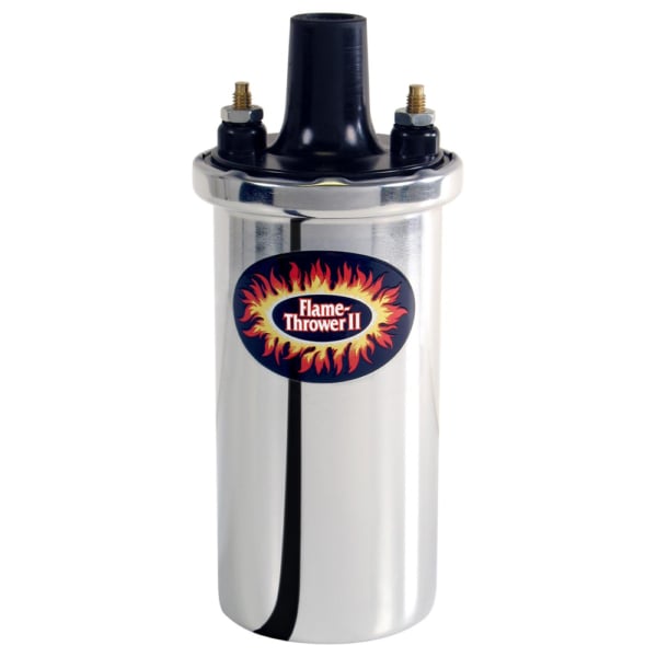 So. Cal. Classic VW Parts PerTronix Flame-Thrower II Chrome Epoxy Filled Coil, 45,000 Volts, .6 ohm