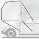 So. Cal. VW Door seal, Bug, drivers side, German