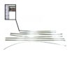 So. Cal. Imports VW Parts Body molding kit, 7 pcs, Stainless steel