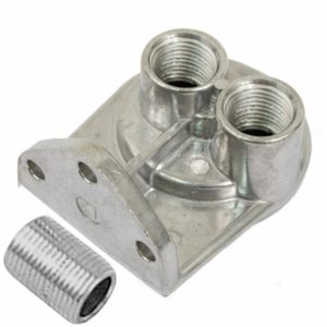 So. Cal. VW Parts - Oil filter adapter mount, ports straight up, 1/2 NPT fitting