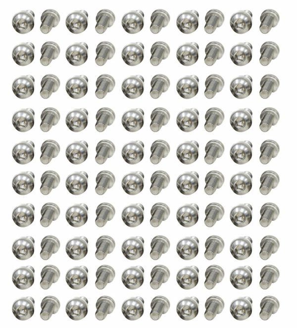 So. Cal. VW Parts - Engine tin screws, Allen head Stainless Steel, with washer, 100 pcs