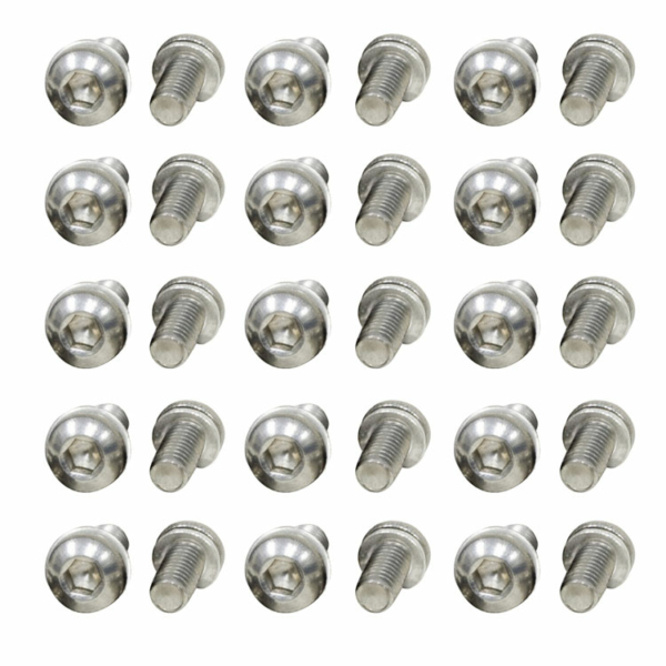 So. Cal. VW Parts - Engine tin screws, Allen head Stainless Steel, with washer, 30 pcs