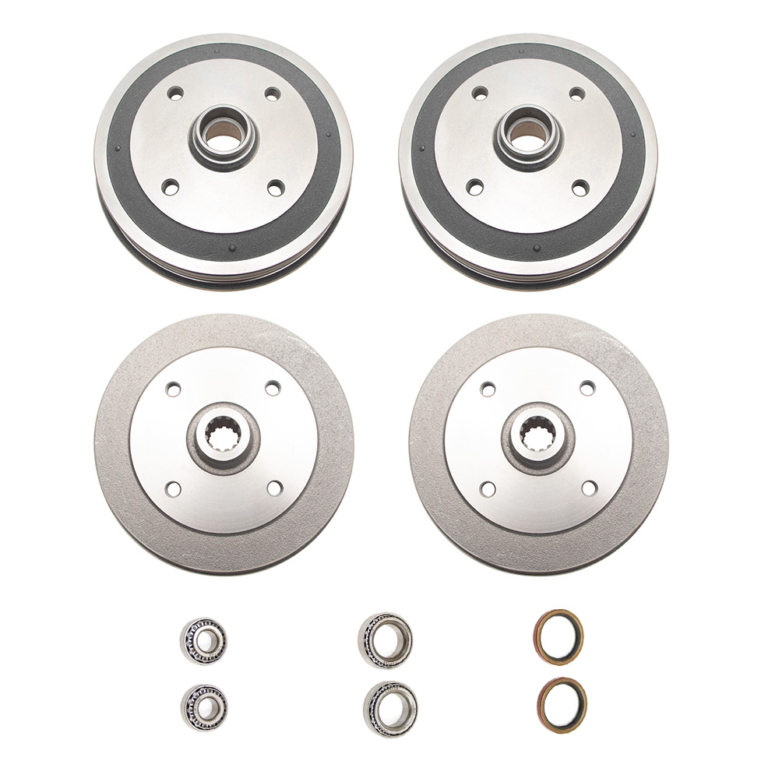 Drum Brake Kit, 4Lug 4 x 130 VW Pattern, with Italian Drums, fits 1968