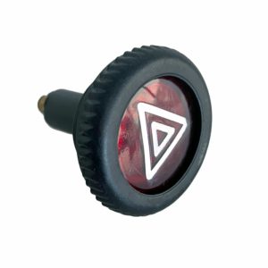 So. Cal. Imports Classic VW Parts - Emergency flasher knob with Red Cap, Bug, Ghia, Super Beetle, Type 3, Thing