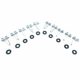 So. Cal. Imports Classic VW Parts - Clips, Outside scraper Molding clips, Ghia, 1956-1971, 10 pcs kit
