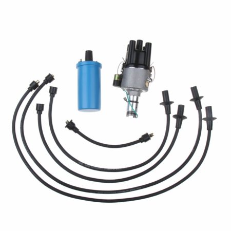 So. Cal. Imports Classic VW Parts - Performance Distributor Kit with Distributor, Blue German Coil, and Black Wires