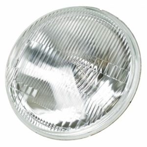 So. Cal. Imports Classic VW Parts - Headlight, H4 Flat Faced Fluted, 12 volt
