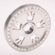 So. Cal. Classic VW Parts - Degree Pulley, Polished with black numbers and 5 Crowns