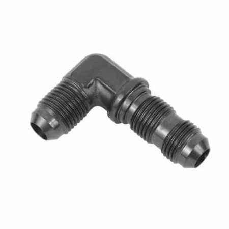 So. Cal. Classic VW Parts - -6 AN Male to -6 AN Male 90º Bulkhead Fitting, Black