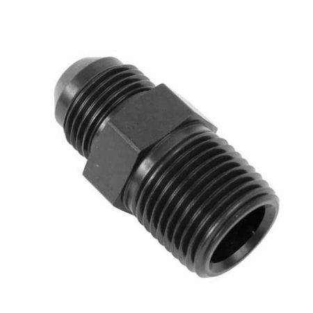 So. Cal. Classic VW Parts - -8 AN Male to 1/2" NPT Male Straight Fitting, Black