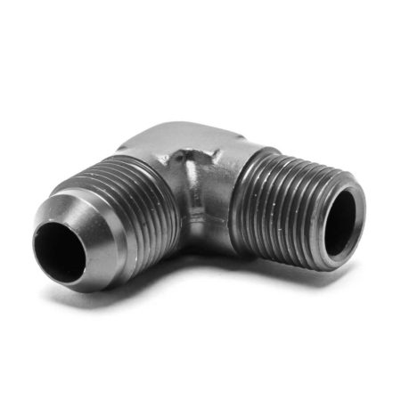 So. Cal. Classic VW Parts - -8 AN Male to 3/8" NPT Male 90º Fitting, Black