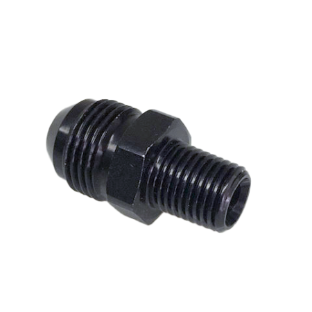 So. Cal. Classic VW Parts - -8 AN Male to 1/4″ NPT Male Straight Fitting, Black