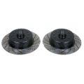 So. Cal. Classic VW Parts - Front Rotors, Left and Right, Ball Joint Style, Drilled, Slotted and Coated, 5 x 4.5” Ford and 5 X 4.75” Chevy, Fits 1950-1979 Bug, Ghia, Super Beetle, Thing and Type 3