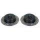 So. Cal. Classic VW Parts - Front Rotors, Left and Right, Ball Joint Style, Drilled, Slotted and Coated, 5 x 4.5” Ford and 5 X 4.75” Chevy, Fits 1950-1979 Bug, Ghia, Super Beetle, Thing and Type 3
