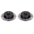 So. Cal. Classic VW Parts - Front Rotors, Ball Joint Style, Drilled, Slotted, and Coated, 4-Lug VW Pattern – 4 × 130mm, fits 1950-1965 Bug, Ghia, Super Beetle, Thing, and Type 3