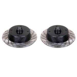 So. Cal. Classic VW Parts - Front Rotors, Ball Joint Style, Drilled, Slotted, and Coated, 4-Lug VW Pattern – 4 × 130mm, fits 1950-1965 Bug, Ghia, Super Beetle, Thing, and Type 3