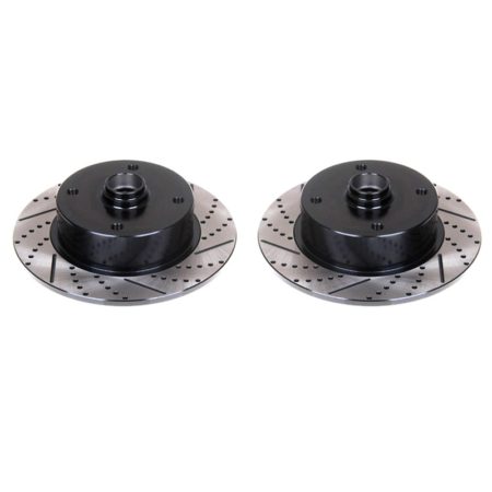 So. Cal. Classic VW Parts - Front Rotors, Ball Joint Style, Drilled, Slotted, and Coated, 4-Lug VW Pattern – 4 × 130mm, fits 1950-1965 Bug, Ghia, Super Beetle, Thing, and Type 3