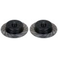 So. Cal. Classic VW Parts - Front Rotors, Left and Right, Ball Joint Style, Drilled, Slotted and Coated, 5 x 112mm BMW/Mercedes and 5 X 130mm Porsche, Fits Bug, Ghia, Super Beetle, Thing and Type 3