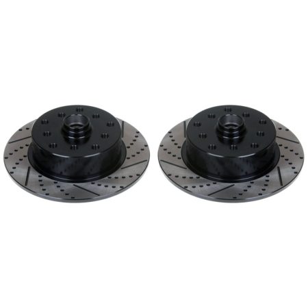 So. Cal. Classic VW Parts - Front Rotors, Left and Right, Ball Joint Style, Drilled, Slotted and Coated, 5 x 112mm BMW/Mercedes and 5 X 130mm Porsche, Fits Bug, Ghia, Super Beetle, Thing and Type 3