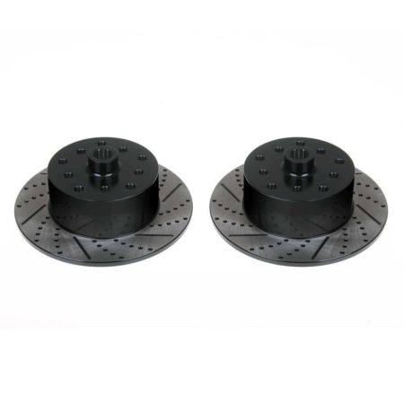 So. Cal. Classic VW Parts - Rear Brake Rotor, Drilled, Slotted and coated, Long Spline, 5 x 112mm BMW and 5 x 130mm Porsche , Fits 68-79 Bug, Ghia, Super Beetle, Thing and Type 3