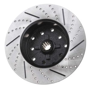 So. Cal. Classic VW Parts - So. Cal. Classic VW Parts - Rear Brake Rotor, Drilled, Slotted and coated, Short Spline, 5 x 112mm BMW and 5 x 130mm Porsche , Fits 1956-1967 Bug, Ghia,