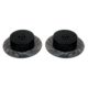 So. Cal. Classic VW Parts - Rear Brake Rotor, Drilled, Slotted and coated, Short Spline, 4 x 130mm, Fits 56-67 Bug, Ghia