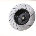 So. Cal. Classic VW Parts - Rear Brake Rotor, Drilled, Slotted and coated, Short Spline, 4 x 130mm, Fits 56-67 Bug, Ghia