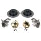 So. Cal. Classic VW Parts - Front Disc Brake Kit With Stock Disc Spindles, Double Drilled, Slotted and Electrostatically Coated, Chevy 5 x 4 ¾” and Ford 5 x 4 ½”, fits 1966-1977 Bug & Ghia