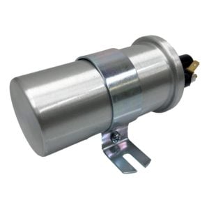 So. Cal. Classic VW Parts - 6-volt Ignition Coil with Bracket, Silver, Fits 1966 and older Bug, Ghia, Bus and Type 3