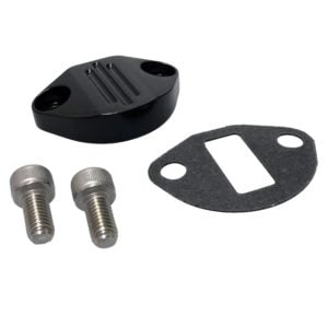 So. Cal. Classic VW Parts - Fuel Pump Block Off kit, Black, Fits 1950-1979 Bug, Bus, Ghia, Super Beetle, Thing, and Type 3