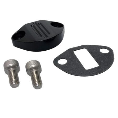 So. Cal. Classic VW Parts - Fuel Pump Block Off kit, Black, Fits 1950-1979 Bug, Bus, Ghia, Super Beetle, Thing, and Type 3