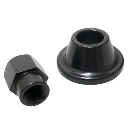 So. Cal. Classic VW Parts - Black Alternator Pulley Nut with Spacer, Bug, Bus, Ghia, Super Beetle and Thing